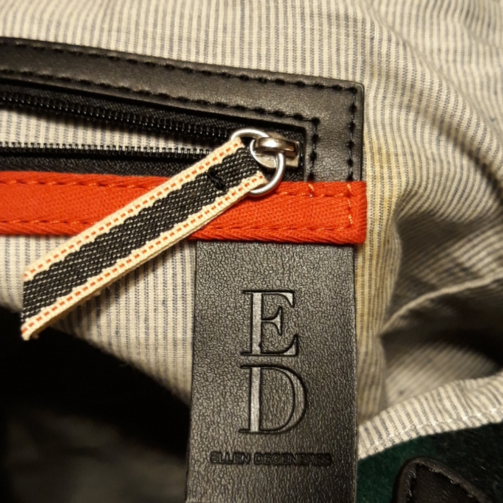 Ellen DeGeneres Green Tartan Oax Tote - Picture 11 of 14